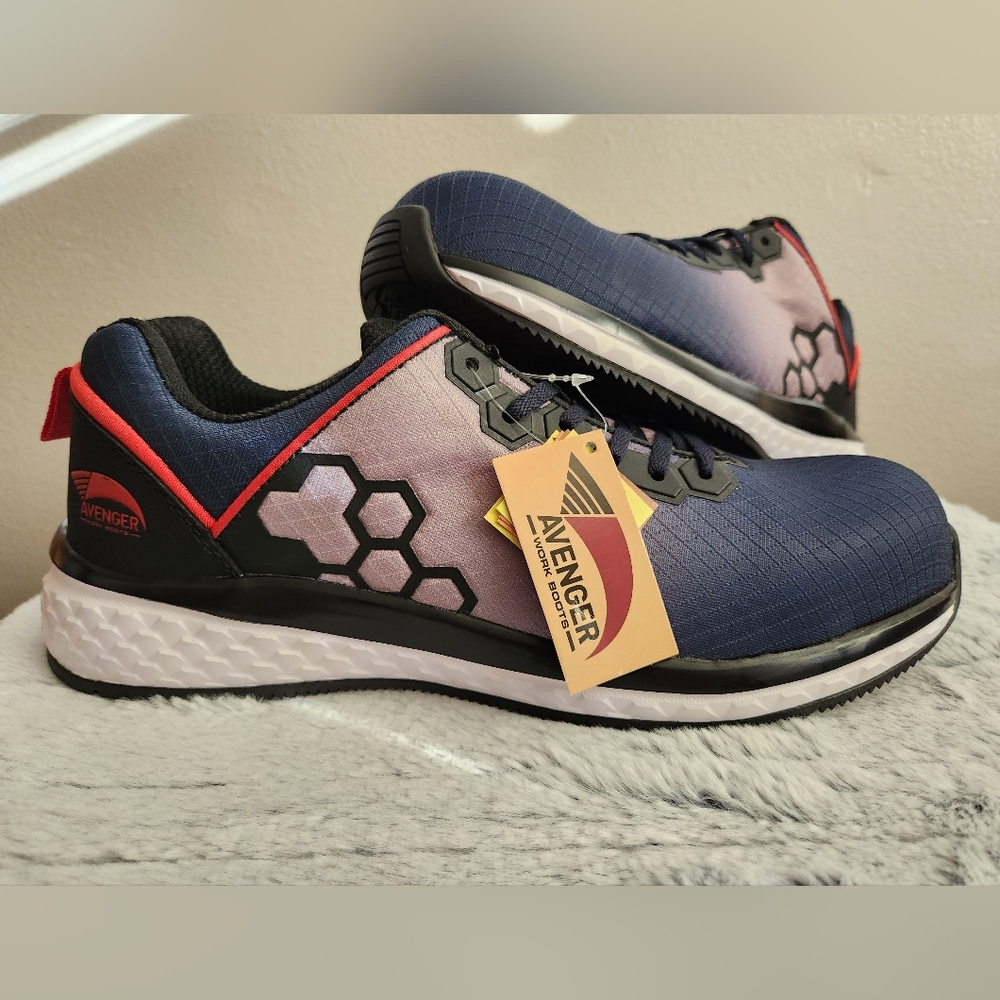 Avenger A1870 Fusion EH Navy and Black Safety Shoes - Men's Size 11